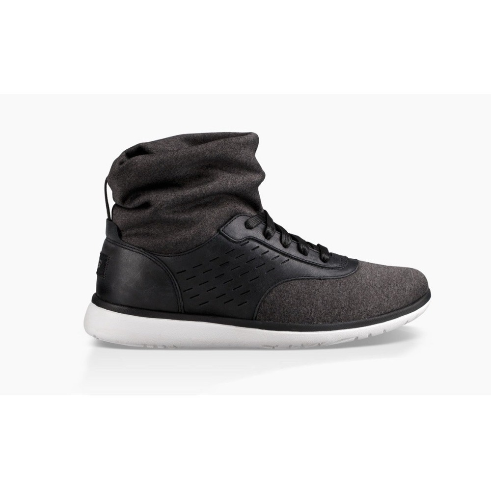 UGG 1017012 Islay Sneakers Booties Womens 7.5 Eu 38.5 Brown Black Lace Up Casual